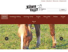 Tablet Screenshot of marmonvalley.com